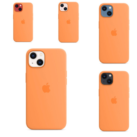 Чехол LUX Silicone Case на iPhone 13 Marigold with MagSafe